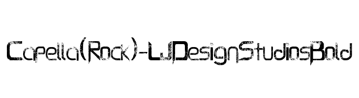 Capella (Rock) - LJ Design Studios Bold Font