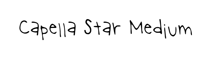 Capella Star Medium  Free Fonts Download