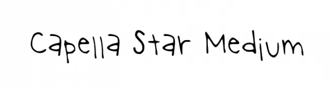 Capella Star Medium  नि: शुल्क फ़ॉन्ट्स डाउनलोड
