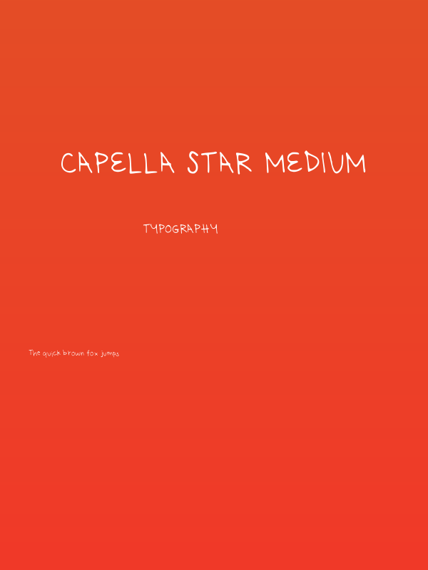 Capella Star Medium Poster