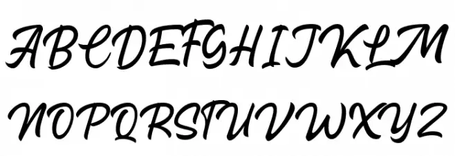Capenhood HandLetter Free Font Regular Caratteri MAIUSCOLE
