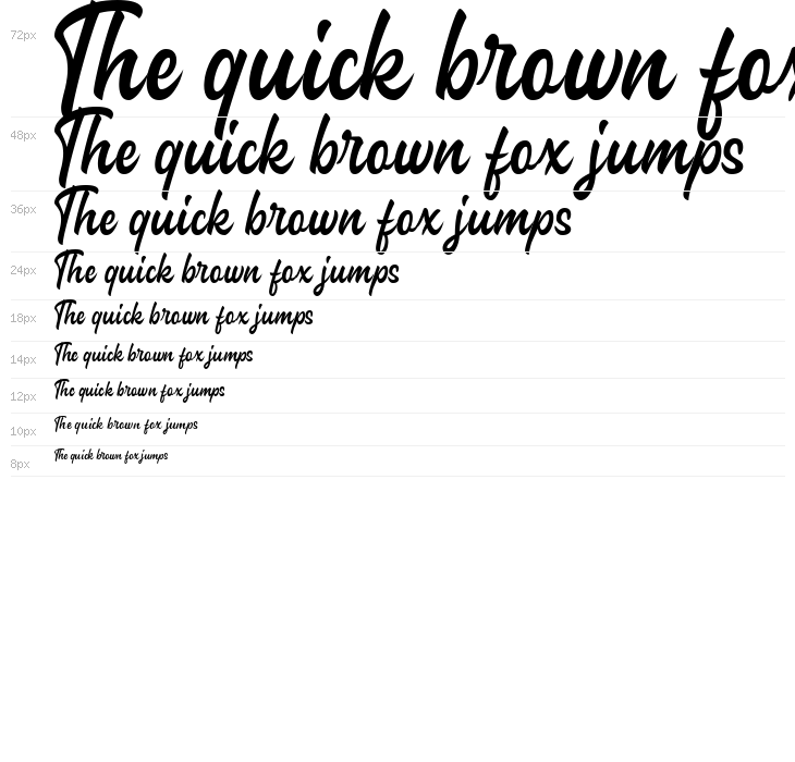 Capenhood HandLetter Free Font Regular Waterfall