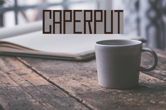 Caperput Font examples