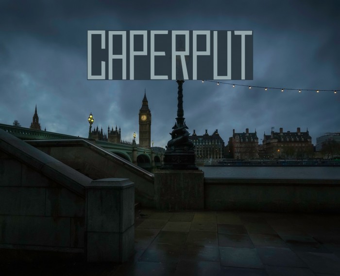 Caperput Font examples