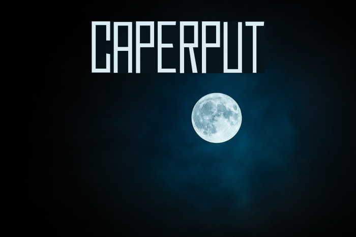 Caperput Font examples