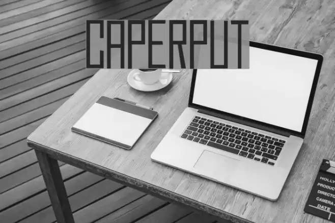Caperput Font examples
