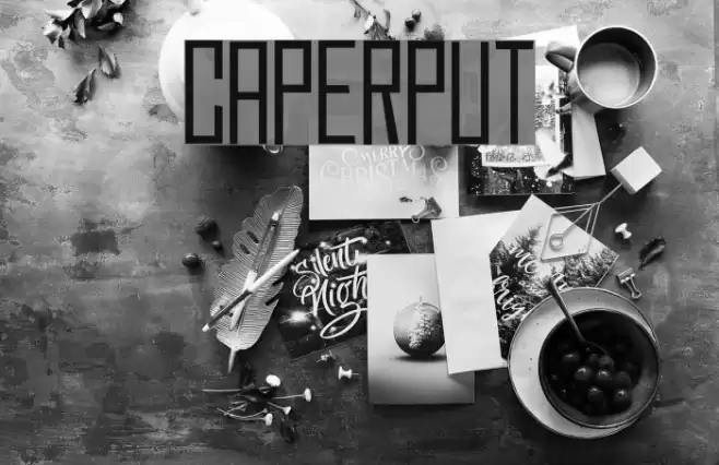 Caperput Font examples