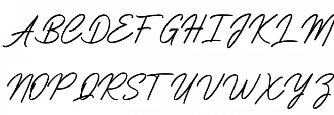 Capetown Signature Slant Шрифта ВЕРХНИЙ