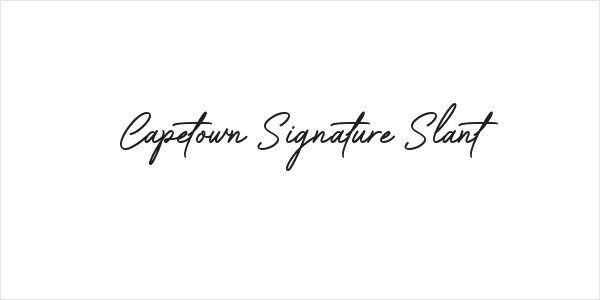 Capetown Signature Slant Logo