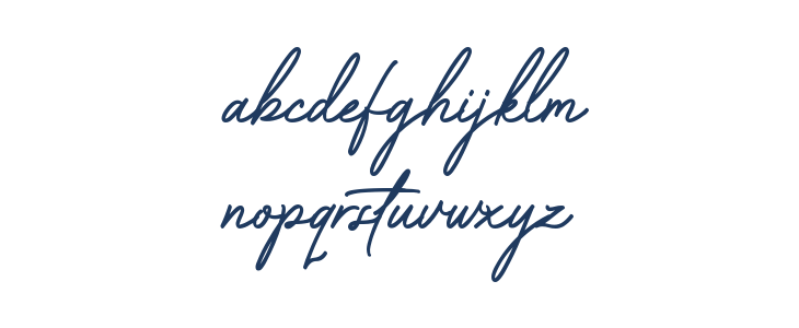 Capetown Signature Slant Lowercase