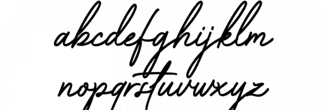 Capetown Signature Slant फ़ॉन्ट लोअरकेस