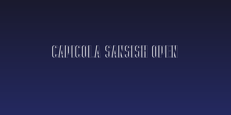 Capicola Sansish Open Social Header