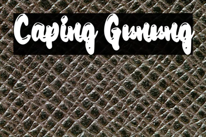 Caping Gunung Example 3