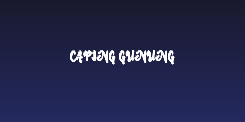 Caping Gunung Social Header