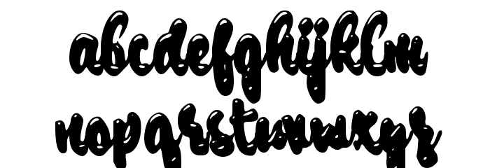 Caping Gunung Font LOWERCASE