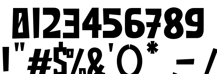 Capital Briquets Font OTHER CHARS