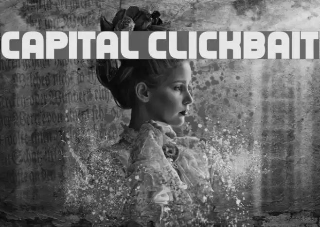 Capital Clickbait Font examples