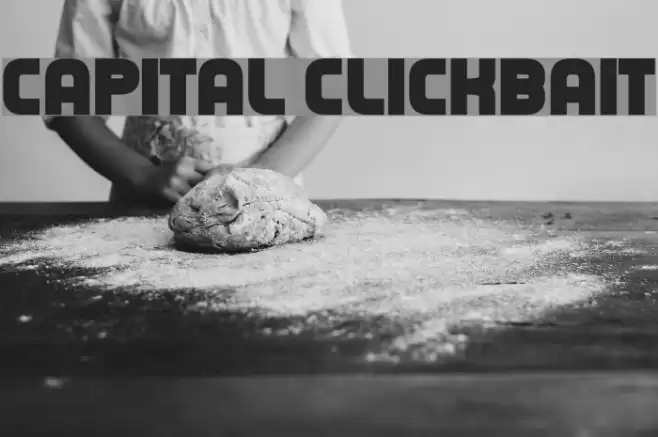 Capital Clickbait Font examples