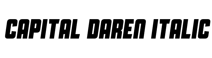 Capital Daren Italic Font