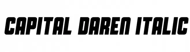 Capital Daren Italic  Frei Schriftart Herunterladen