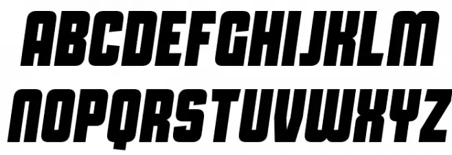 Capital Daren Italic خط أحرف كبيرة