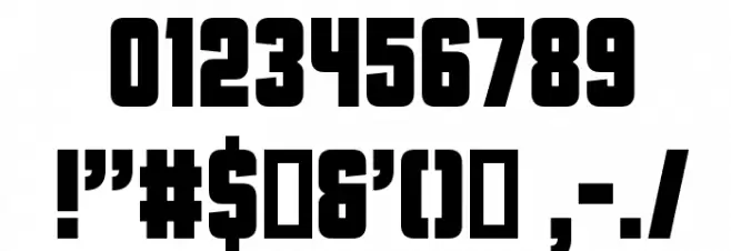 Capital Daren Regular Font OTHER CHARS