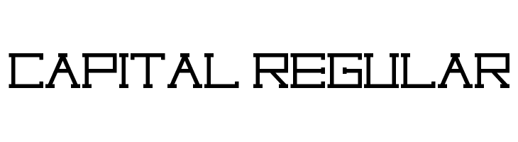 Capital regular फ़ॉन्ट