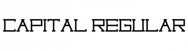 Capital regular  baixar fontes gratis