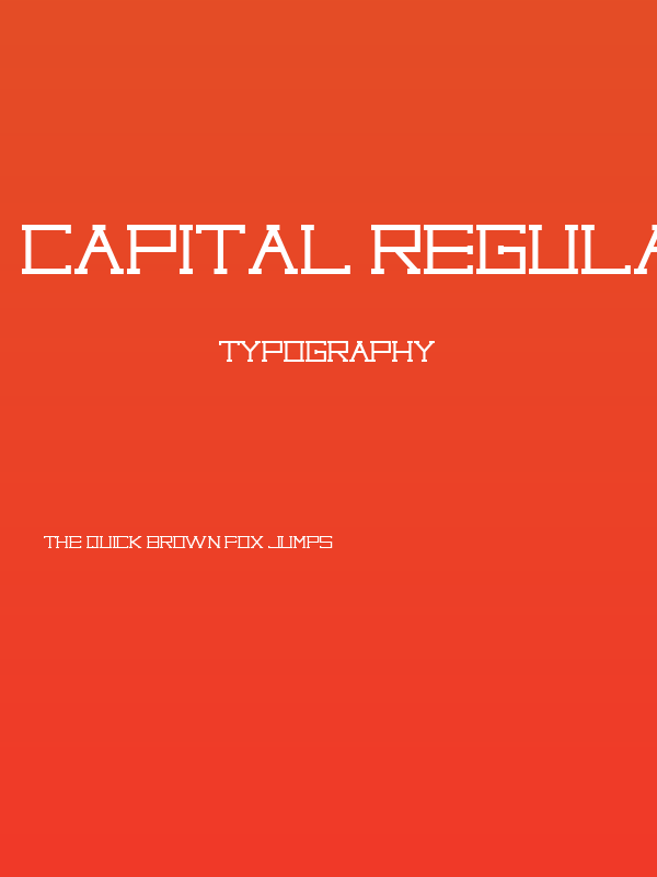 Capital regular Poster