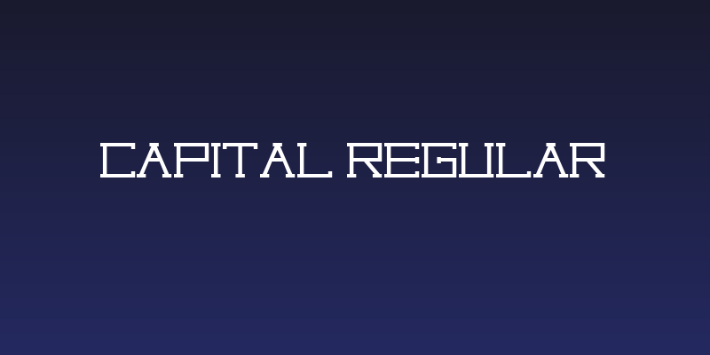 Capital regular Social Header