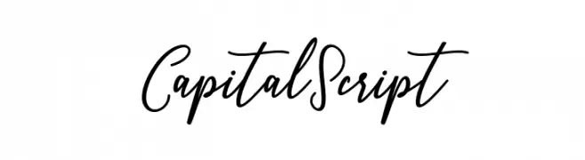 CapitalScript Font
