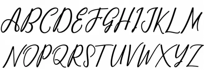 CapitalScript Font UPPERCASE