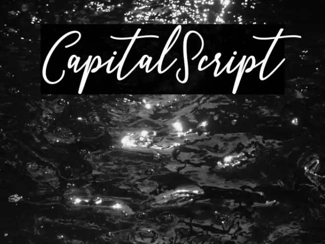 CapitalScript फ़ॉन्ट examples