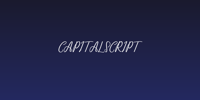 CapitalScript Social Header
