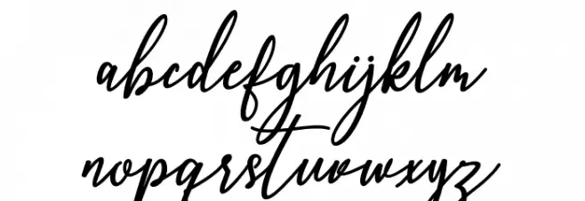 CapitalScript Font LOWERCASE