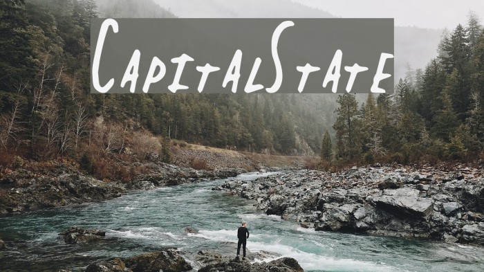 CapitalState Font examples