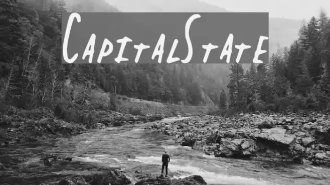 CapitalState Шрифта examples