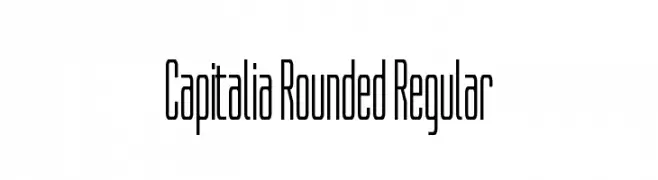 Capitalia Rounded Regular  フリーフォントのダウンロード