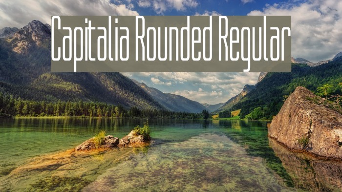 Capitalia Rounded Regular Font examples