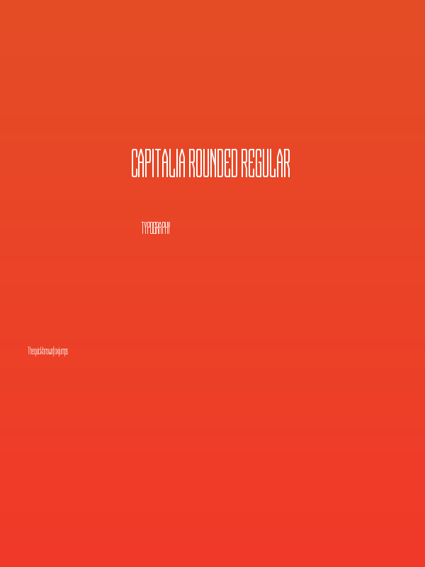 Capitalia Rounded Regular Poster