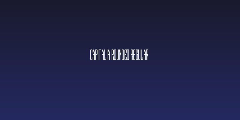 Capitalia Rounded Regular Social Header