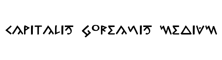 Capitalis Goreanis Medium  नि: शुल्क फ़ॉन्ट्स डाउनलोड