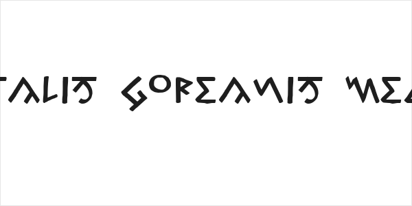 Capitalis Goreanis Medium Logo
