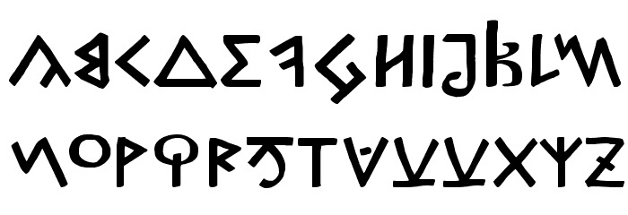 Capitalis Goreanis Medium Font LOWERCASE