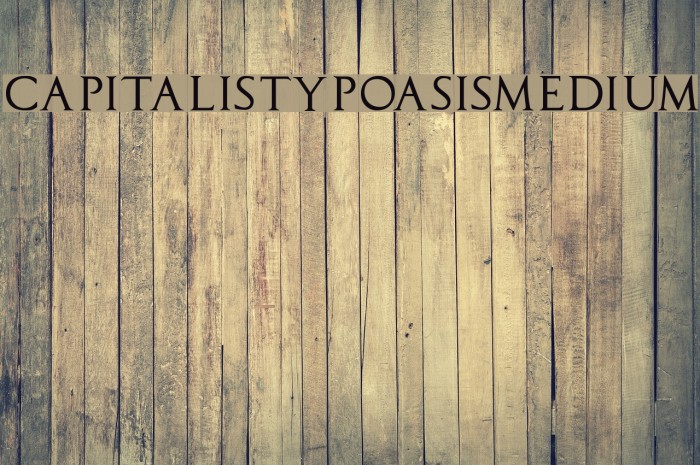 CapitalisTypOasisMedium Font examples