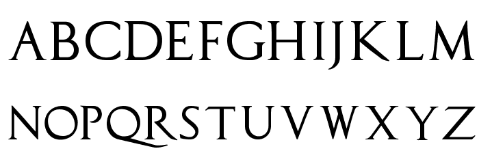 CapitalisTypOasisMedium Font LOWERCASE