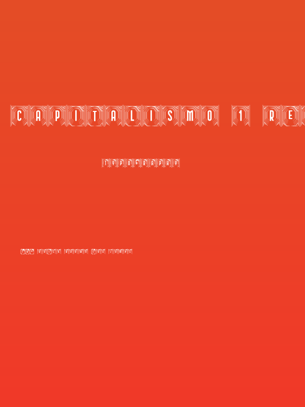 Capitalismo 1 Regular Poster