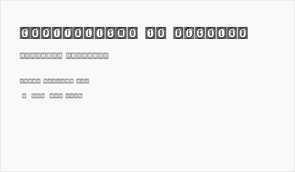 Capitalismo 10 Regular Business Card