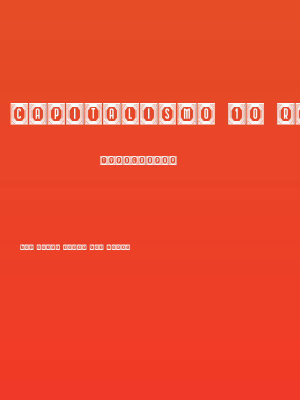 Capitalismo 10 Regular Poster