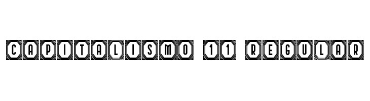 Capitalismo 11 Regular  Free Fonts Download